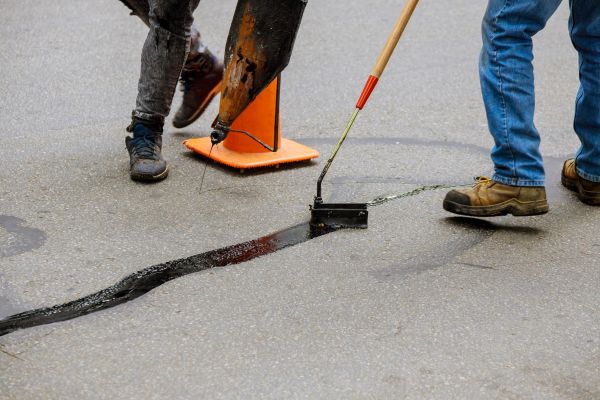 Parking Lot Crack Sealing in Sun City West