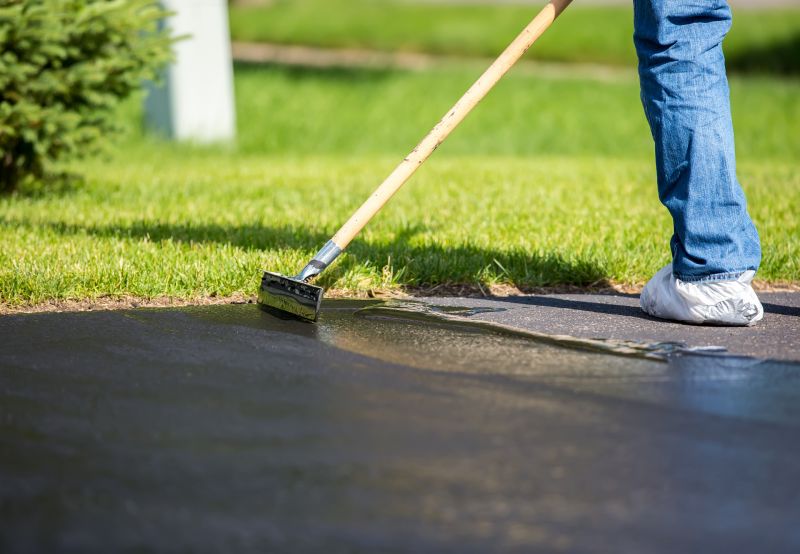 Applying Asphalt Sealant